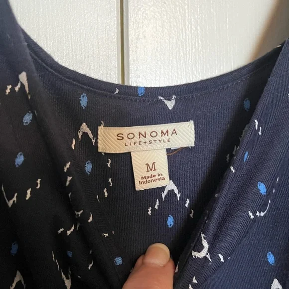 Women’s Navy blue tank maxi dress, Sz M - Picture 3 of 3